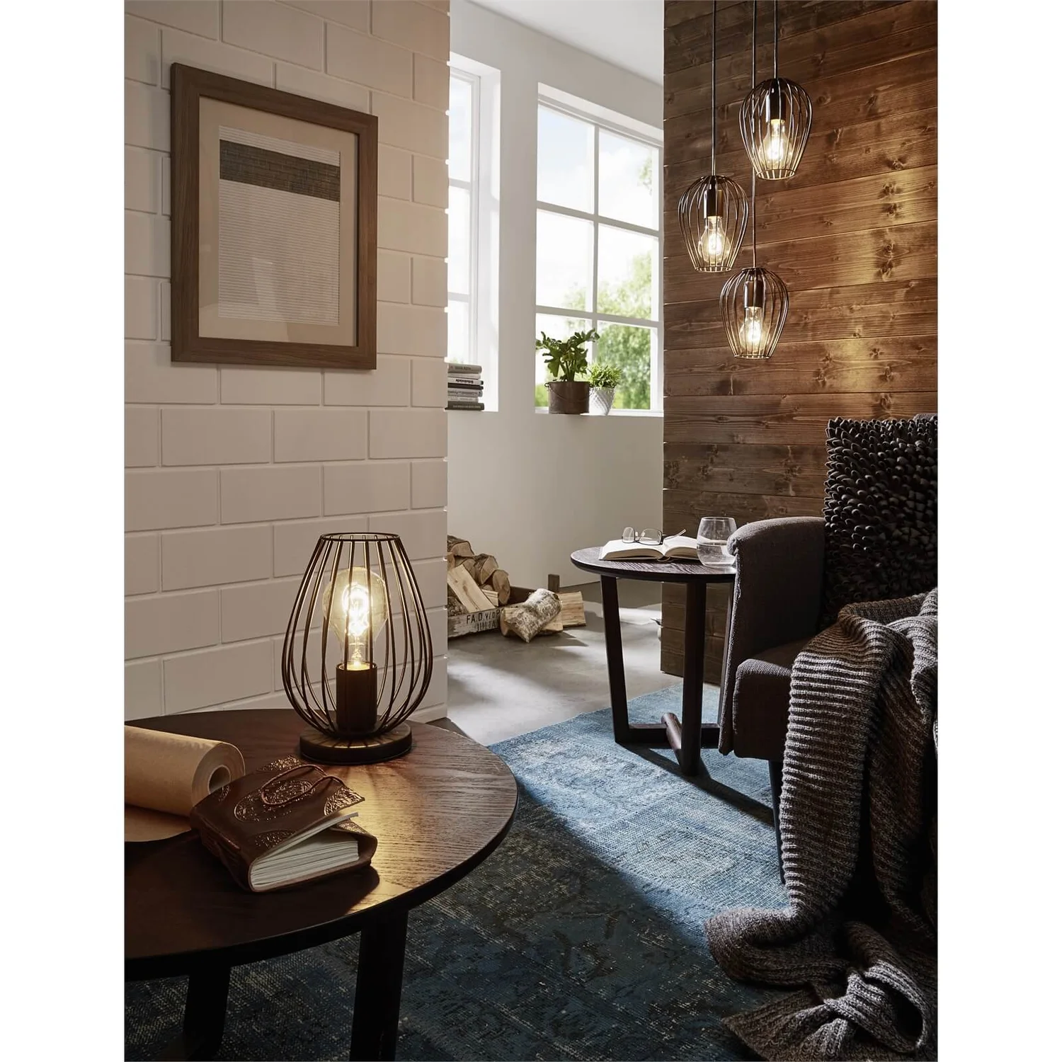 Eglo Newtown Table Lamp - Black 3 Eglo Newtown Table Lamp - Black - Image 3