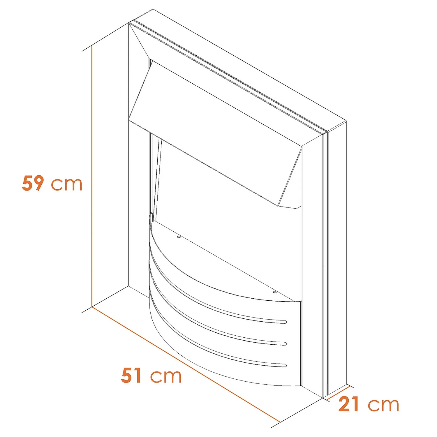 Αδάμ Adam Comet Electric Fire With Inset Fitting - Obsidian Black 4 Αδάμ Adam Comet Electric Fire With Inset Fitting - Obsidian Black - Image 4