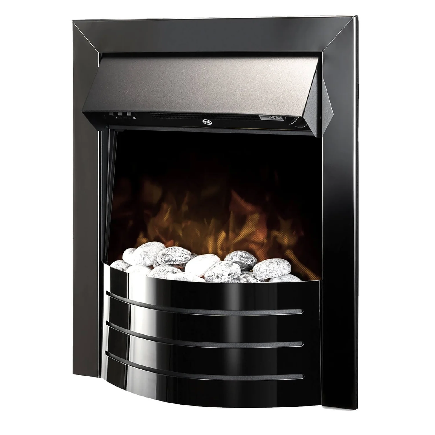 Αδάμ Adam Comet Electric Fire With Inset Fitting - Obsidian Black 2 Αδάμ Adam Comet Electric Fire With Inset Fitting - Obsidian Black - Image 2