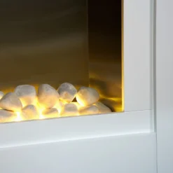 Αδάμ Adam Brooklyn Electric Fire Suite With Flat To Wall Fitting - White -None || EGLO || Energizer Sales 12828997 8344869651726396