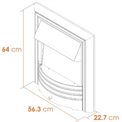 Αδάμ Adam Astralis 6-in-1 Electric Inset Fire With Remote -None || EGLO || Energizer Sales 12829002 4124869652125168