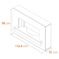 Αδάμ Adam Sambro Electric Fire Suite With Flat To Wall Fitting - White & Grey 9 Αδάμ Adam Sambro Electric Fire Suite With Flat To Wall Fitting - White & Grey -None || EGLO || Energizer Sales 12829026 1644869653694864