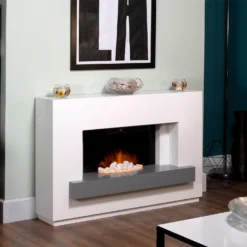 Αδάμ Adam Sambro Electric Fire Suite With Flat To Wall Fitting - White & Grey 8 Αδάμ Adam Sambro Electric Fire Suite With Flat To Wall Fitting - White & Grey -None || EGLO || Energizer Sales 12829026 7594869653662101