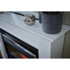 Suncrest Antigua Electric Fire Suite With Smart Remote & Flat To Wall Fitting - White, Graphite & Chrome -None || EGLO || Energizer Sales 12829289 1064993138936080