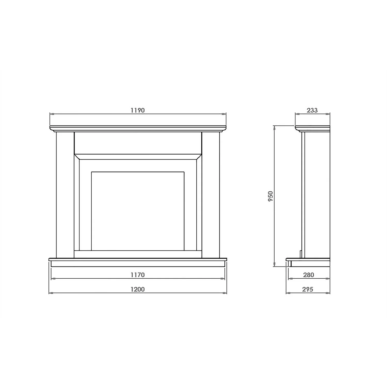 Suncrest Talent Electric Fire Suite With Smart Remote & Flat To Wall Fitting - White, Graphite & Chrome 4 Suncrest Talent Electric Fire Suite With Smart Remote & Flat To Wall Fitting - White, Graphite & Chrome - Image 4