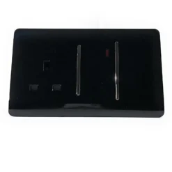 Trendi Artistic Modern 45 A Cooker Switch Inc Plug Socket And Neon Insert Piano Black