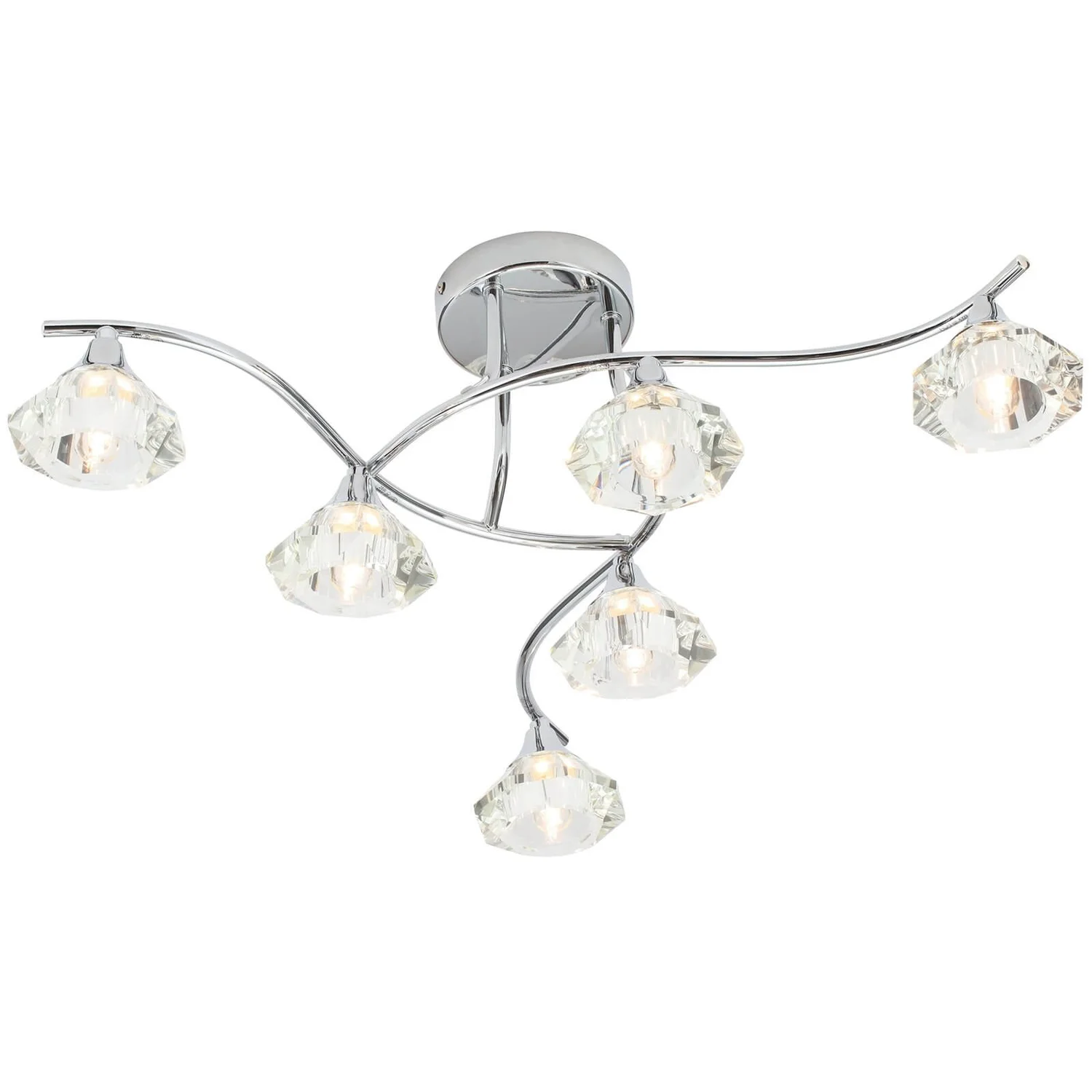 Reena 6 Light Flush IP44 - Chrome 1 Reena 6 Light Flush IP44 - Chrome