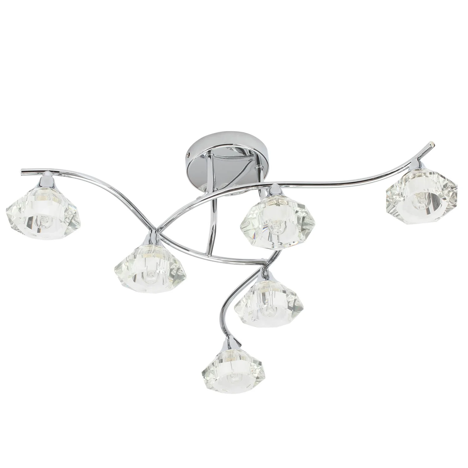 Reena 6 Light Flush IP44 - Chrome 2 Reena 6 Light Flush IP44 - Chrome - Image 2