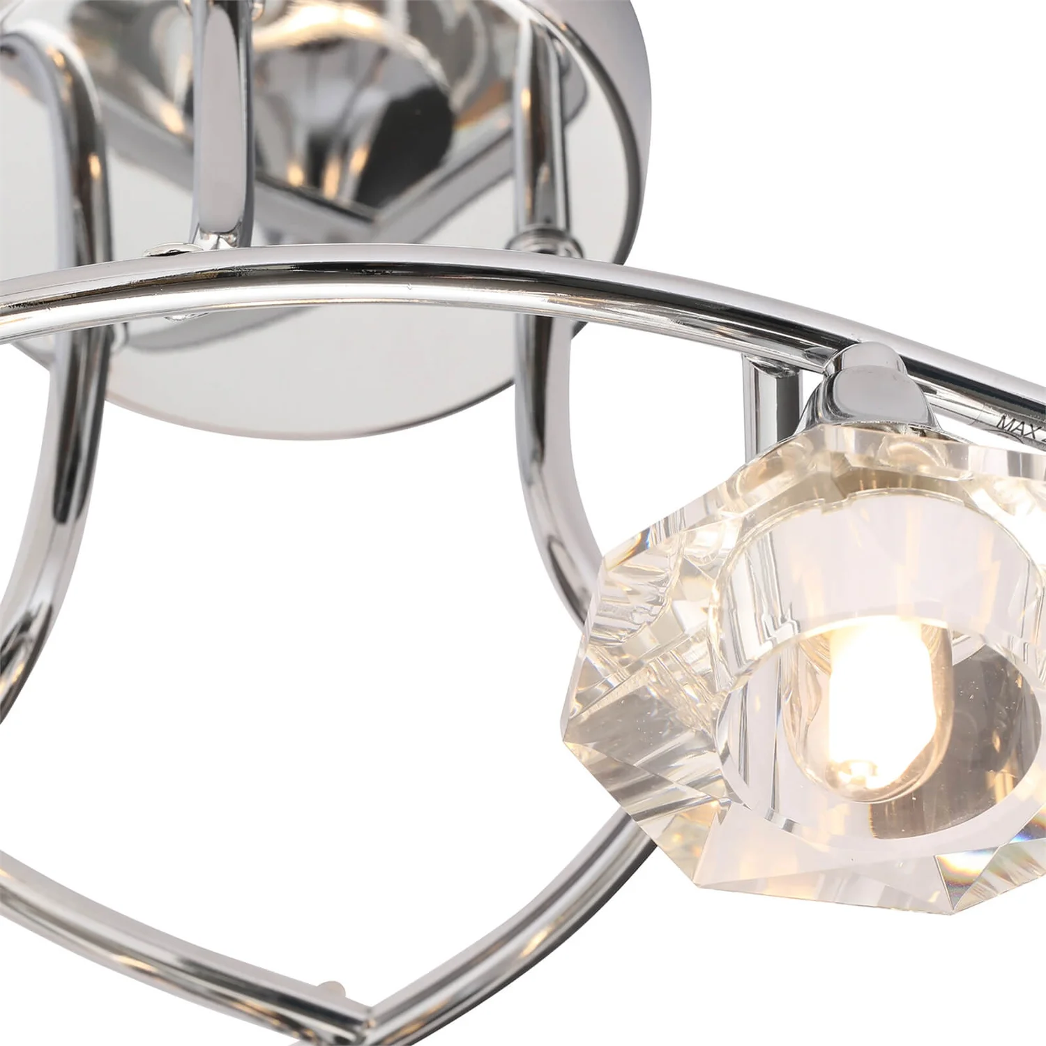 Reena 6 Light Flush IP44 - Chrome 3 Reena 6 Light Flush IP44 - Chrome - Image 3