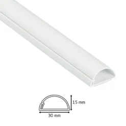 D-Line Mini Decorative Self Adhesive Trunking Multipack 3 X 30mm X 15mm X 1-meter Lengths & Accessories - White -None || EGLO || Energizer Sales 12833207 1394833198612135
