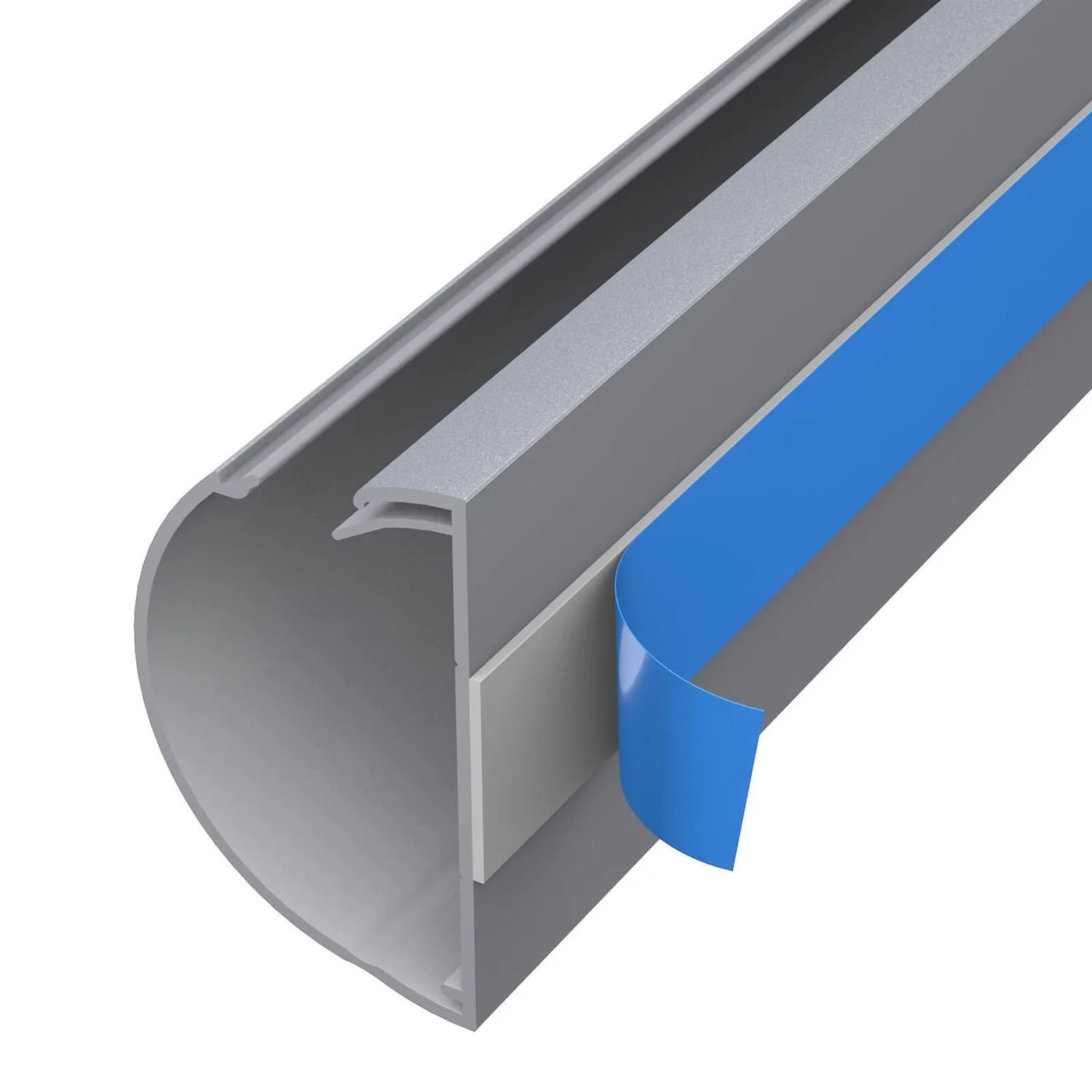 D-Line Maxi Decorative Self-Adhesive Cable Trunking - 50mm X 25mm X 1m, Aluminium-Effect 3 D-Line Maxi Decorative Self-Adhesive Cable Trunking - 50mm X 25mm X 1m, Aluminium-Effect - Image 3