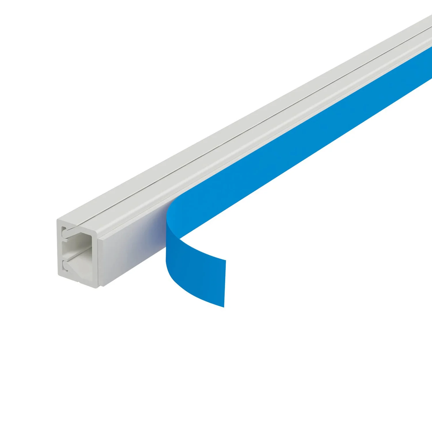 D-Line Trunking - 10mm X 8mm X 2m Length - White 2 D-Line Trunking - 10mm X 8mm X 2m Length - White - Image 2