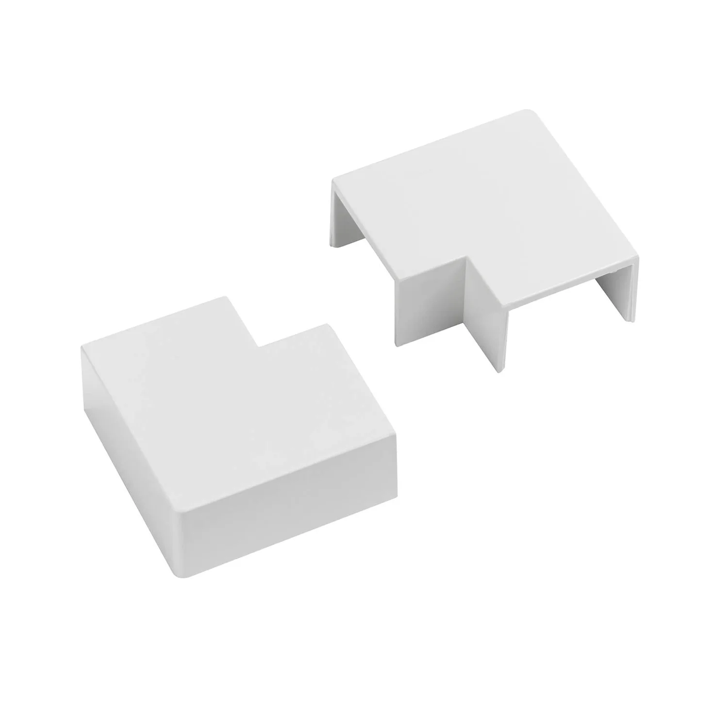 D-Line 25x16mm Trunking Clip-On Flat Bend 2 Pack - White 1 D-Line 25x16mm Trunking Clip-On Flat Bend 2 Pack - White