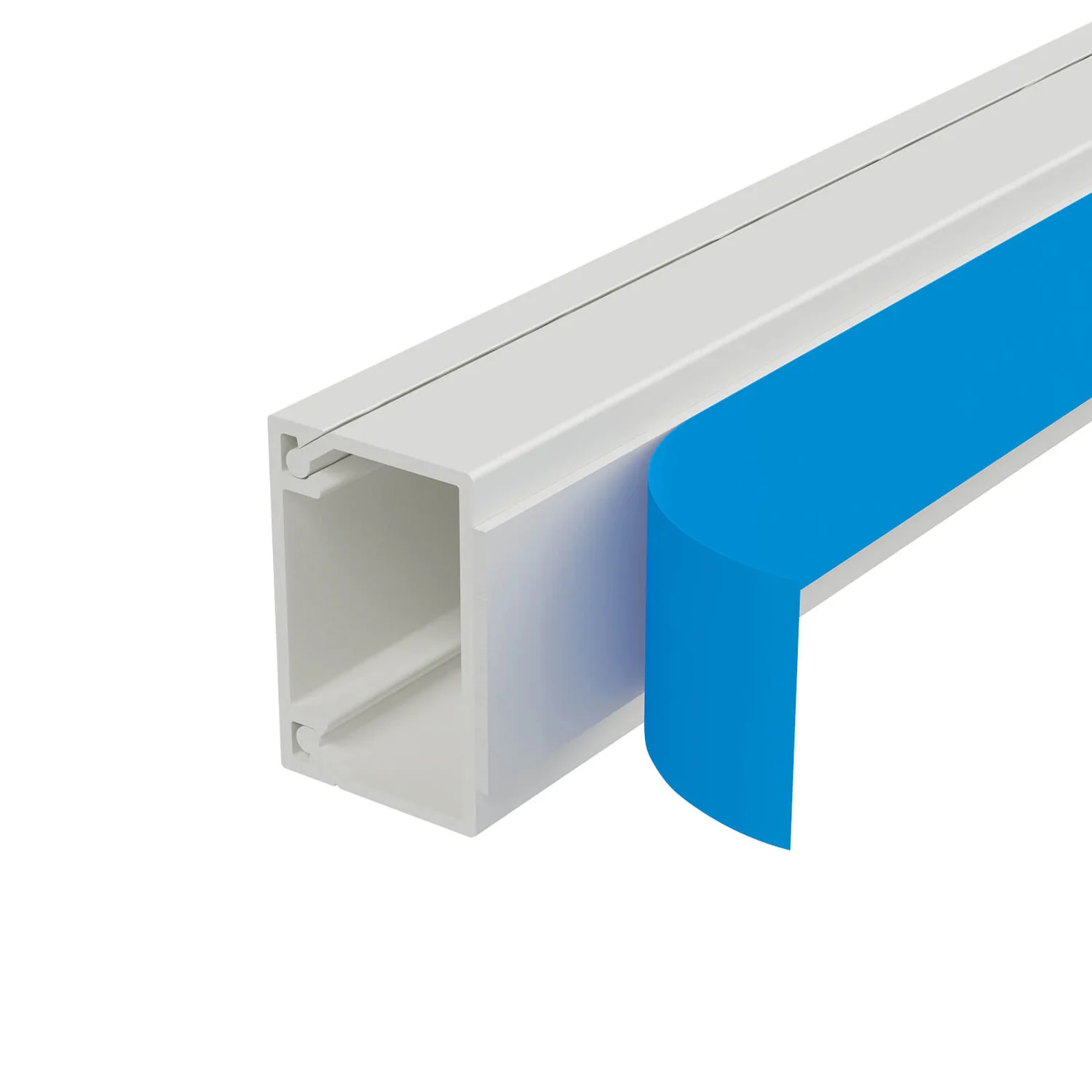 D-Line Trunking - 25mm X 16mm X 2m Length - White 2 D-Line Trunking - 25mm X 16mm X 2m Length - White - Image 2