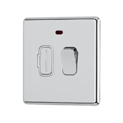 Arlec Fusion 13A Polished Chrome Switched Fused Connection Unit