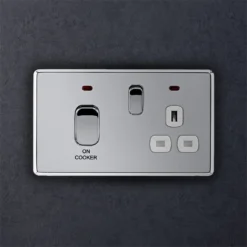 Arlec Fusion 45A 1Gang Polished Chrome Cooker Switch -None || EGLO || Energizer Sales 12835365 1924833173966250
