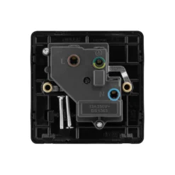 Arlec Rocker 13A 1 Gang Jet Black Single Switched Socket -None || EGLO || Energizer Sales 12835812 3484833172842174