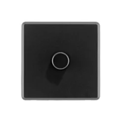 Arlec Rocker 1 Gang 2 Way Jet Black Dimmer Switch