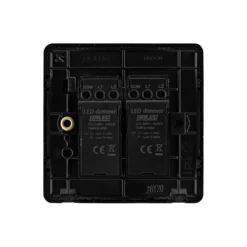 Arlec Rocker 2 Gang 2 Way Jet Black Dimmer Switch -None || EGLO || Energizer Sales 12835818 1444833173105964