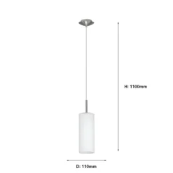 Eglo Troy 3 (1 Light) Pendant Light - Satin Nickel 6 Eglo Troy 3 (1 Light) Pendant Light - Satin Nickel -None || EGLO || Energizer Sales 12836613 1574833236247813