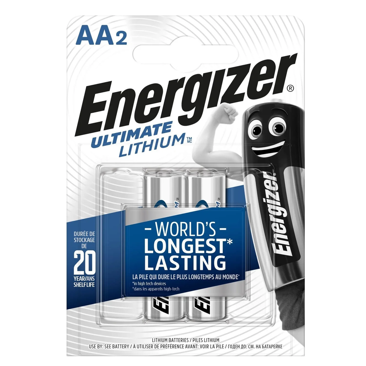 Energizer Ultimate Lithium AA Batteries - 2 Pack 1 Energizer Ultimate Lithium AA Batteries - 2 Pack