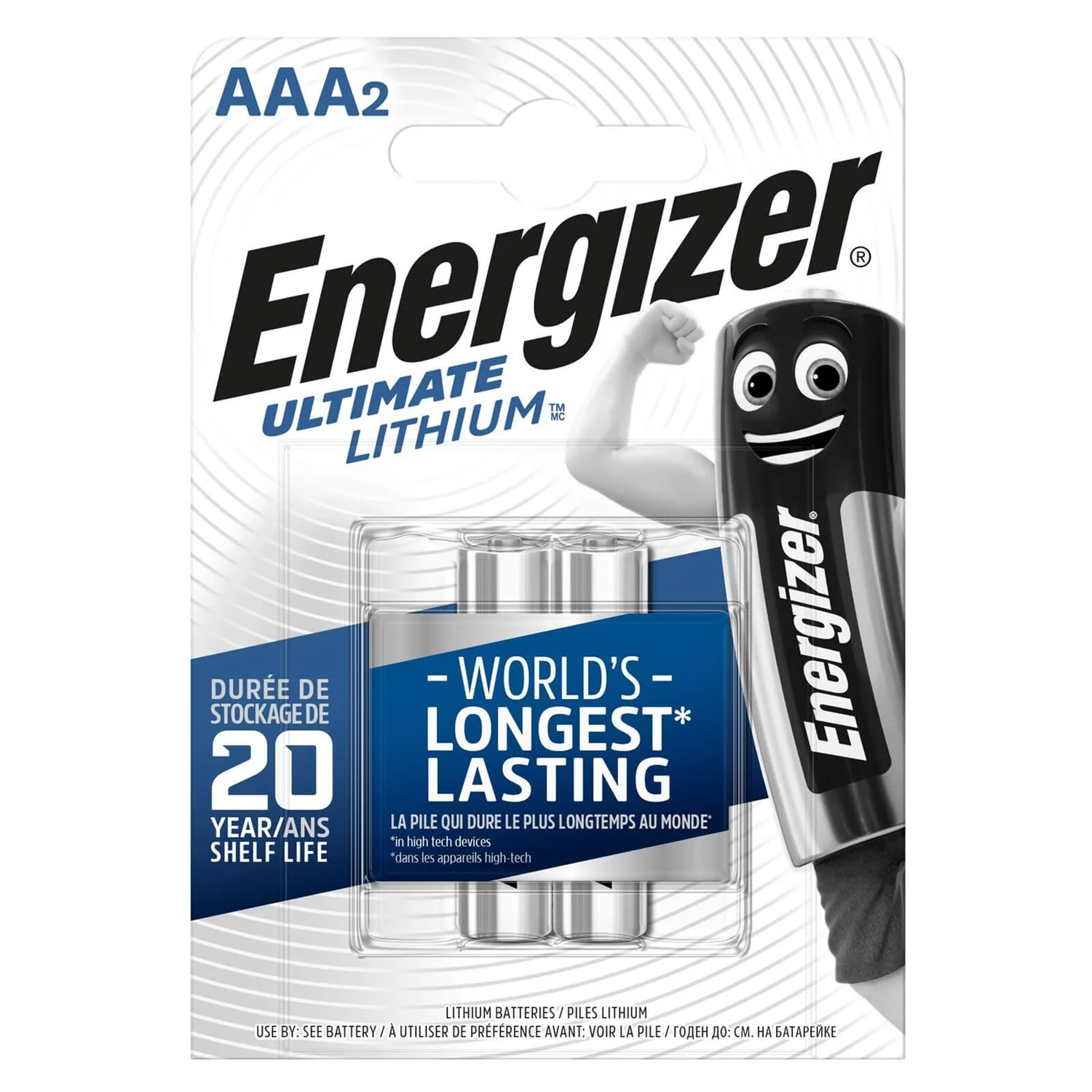 Energizer Ultimate Lithium AAA Batteries - 2 Pack 1 Energizer Ultimate Lithium AAA Batteries - 2 Pack