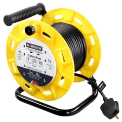 Masterplug 4 Socket Cable Reel 30m Yellow/Black