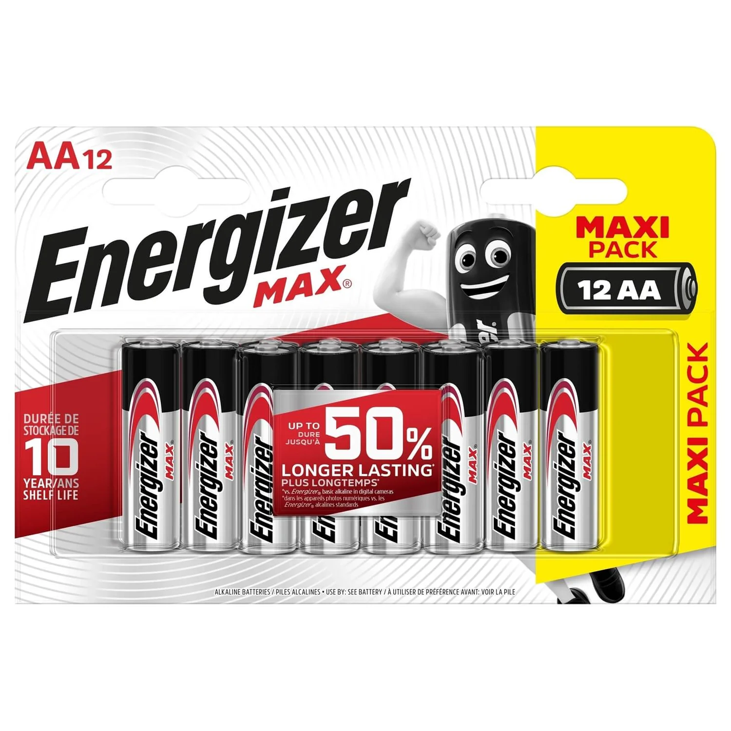 Energizer MAX Alkaline AA Batteries - 12 Pack 1 Energizer MAX Alkaline AA Batteries - 12 Pack