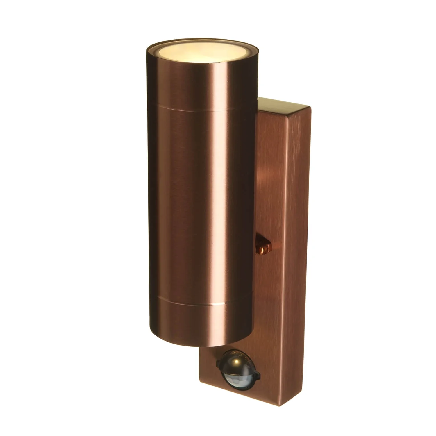 Lutec Rado Up & Down Outdoor Wall Light With PIR Motion Sensor - Copper 4 Lutec Rado Up & Down Outdoor Wall Light With PIR Motion Sensor - Copper - Image 4
