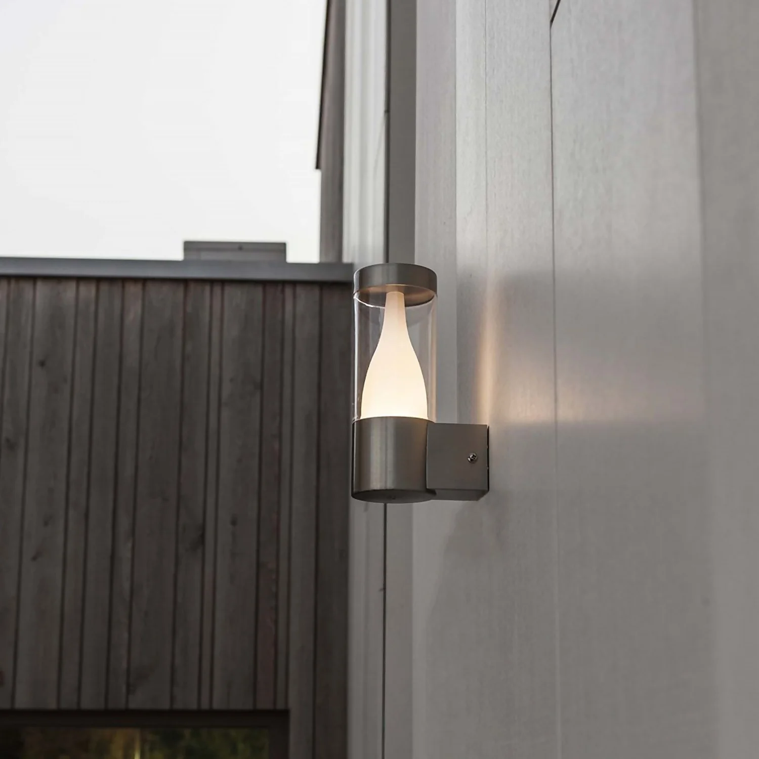 Lutec Virgo LED Stainless Steel Outdoor Wall Light 3 Lutec Virgo LED Stainless Steel Outdoor Wall Light - Image 3