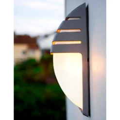 Lutec City Outdoor Bulkhead Wall Light - Anthracite 7 Lutec City Outdoor Bulkhead Wall Light - Anthracite -None || EGLO || Energizer Sales 12840643 1284952694886413