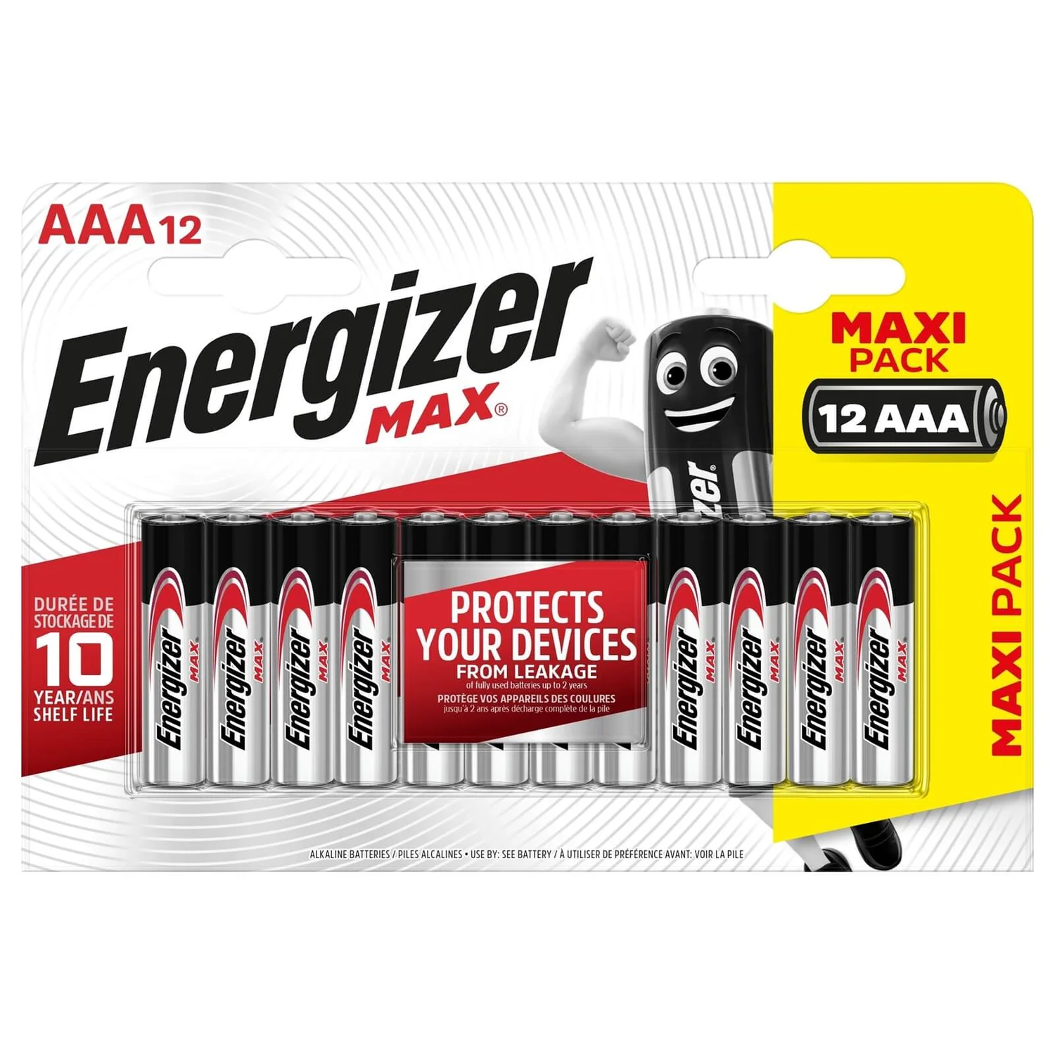 Energizer MAX Alkaline AAA Batteries - 12 Pack 1 Energizer MAX Alkaline AAA Batteries - 12 Pack