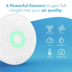 None Airthings Wave Plus - Smart Radon And Indoor Air Quality Monitor -None || EGLO || Energizer Sales 12840869 1484833203607948