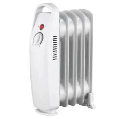 Stylec Electric Oil Filled Heater With 5 Fin Design In Grey - 500W