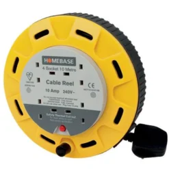 None Masterplug 4 Socket Cassette Reel 10m Yellow