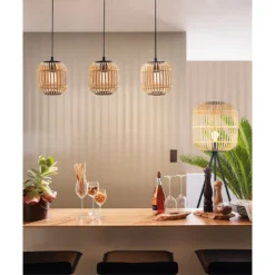 Eglo Bordesley Wooden Floor Lamp -None || EGLO || Energizer Sales 12879397 1684843869102768