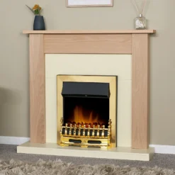 Αδάμ Adam Southwold Fireplace Surround With Flat To Wall Fitting - Oak & Cream 7 Αδάμ Adam Southwold Fireplace Surround With Flat To Wall Fitting - Oak & Cream -None || EGLO || Energizer Sales 12881874 9204869653542089