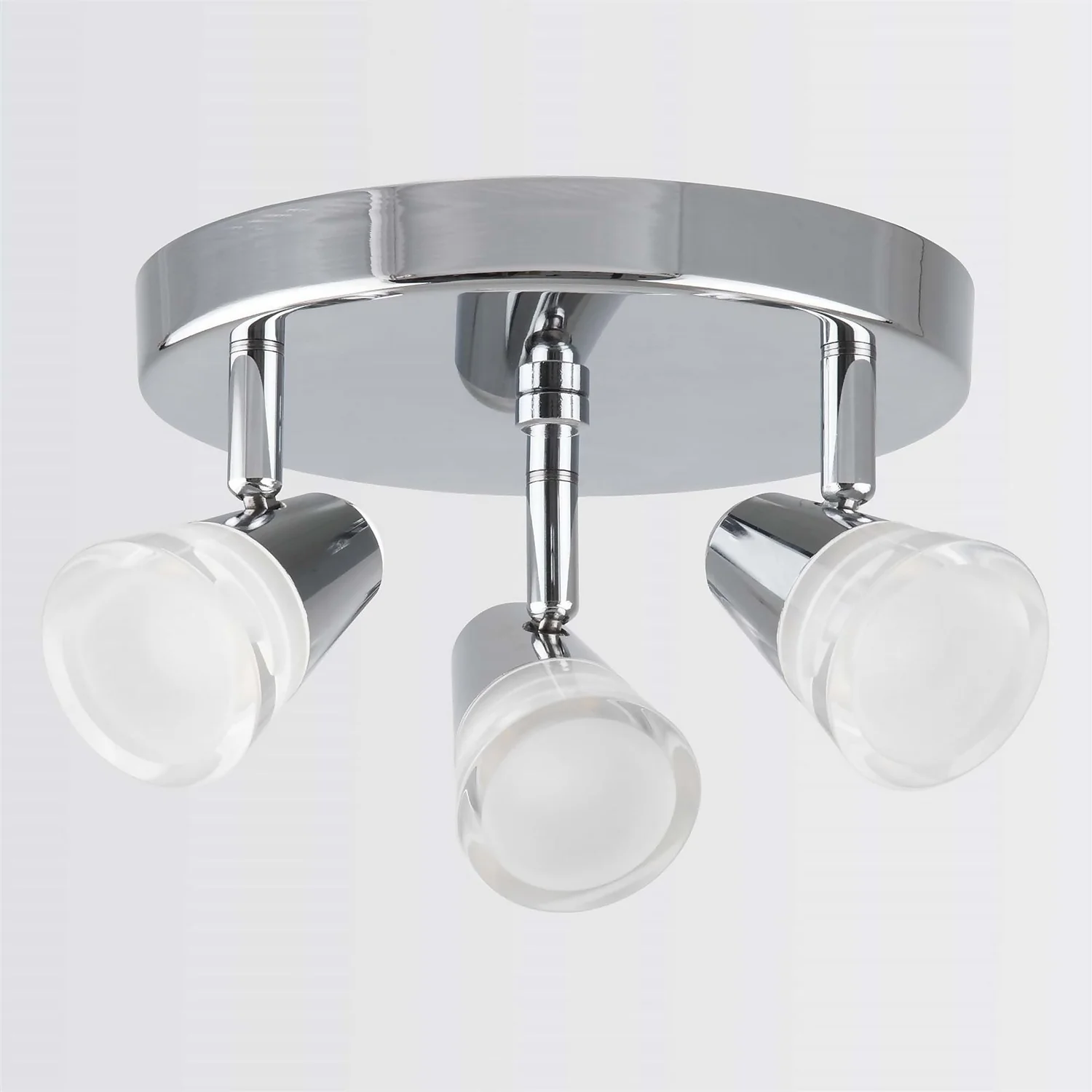 Rhea 3 Lamp Spotlight Plate - Polished Chrome 3 Rhea 3 Lamp Spotlight Plate - Polished Chrome - Image 3