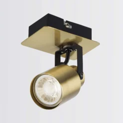 Lucy Single Lamp Spotlight - Gold & Black -None || EGLO || Energizer Sales 12882218 1114843518434490