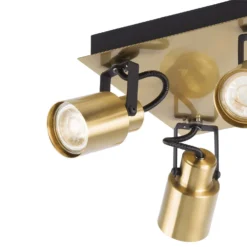 Lucy 4 Lamp Spotlight Bar - Gold & Black -None || EGLO || Energizer Sales 12882219 1984843518666783