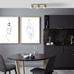 Lucy 3 Lamp Spotlight Plate - Gold & Black -None || EGLO || Energizer Sales 12882221 2994843518951057