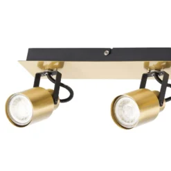 Lucy 3 Lamp Spotlight Plate - Gold & Black -None || EGLO || Energizer Sales 12882221 9004843518965340