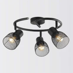 Emily 3 Lamp Spotlight Ring - Black -None || EGLO || Energizer Sales 12882228 9034843519859646