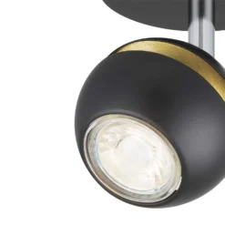 Austin Single Lamp Spotlight - Black & Gold -None || EGLO || Energizer Sales 12882229 7014843520125848