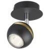Austin Single Lamp Spotlight - Black & Gold