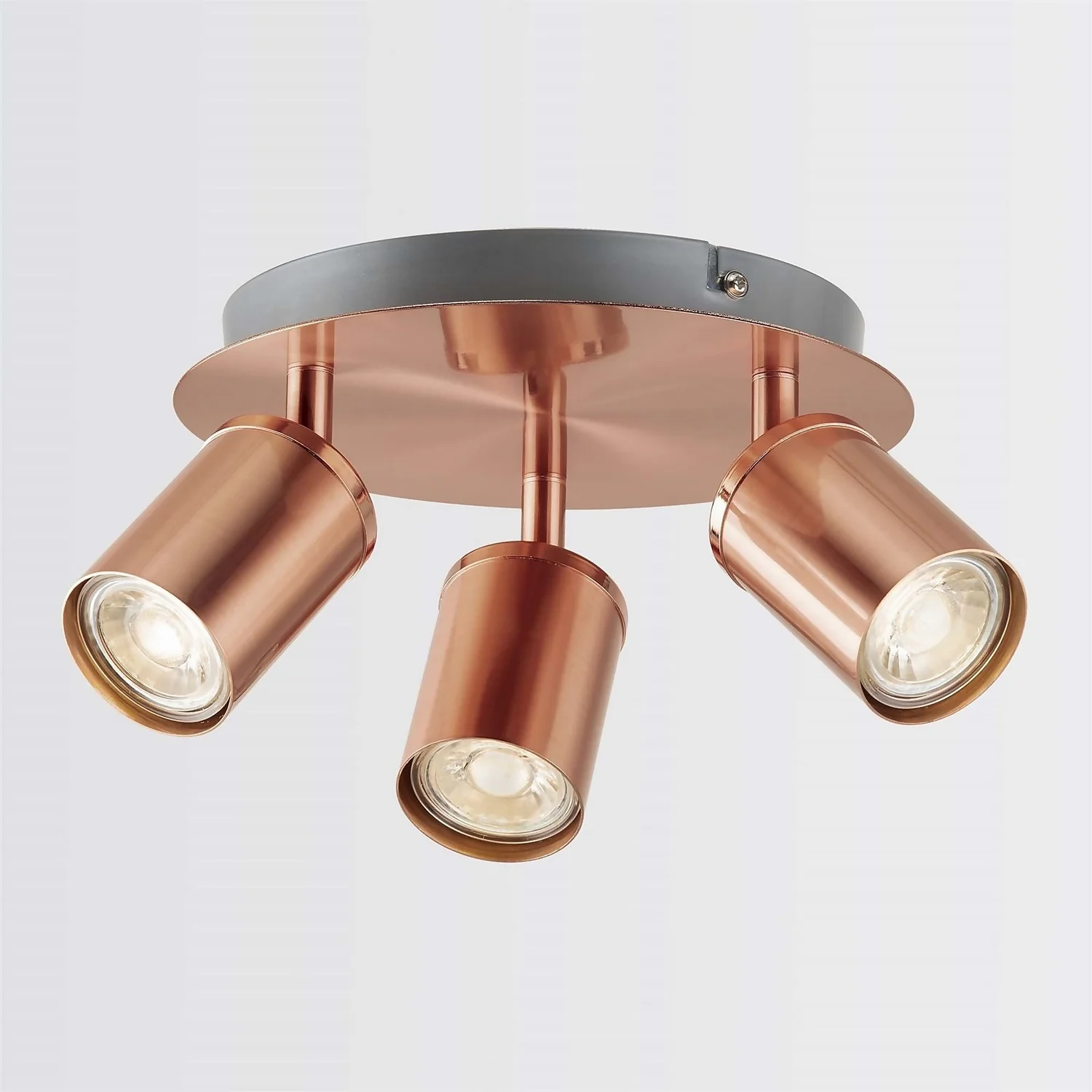 Rose 3 Lamp Spotlight Plate - Rose Gold 2 Rose 3 Lamp Spotlight Plate - Rose Gold - Image 2
