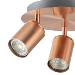Rose 3 Lamp Spotlight Plate - Rose Gold 7 Rose 3 Lamp Spotlight Plate - Rose Gold -None || EGLO || Energizer Sales 12882234 1864843521151221