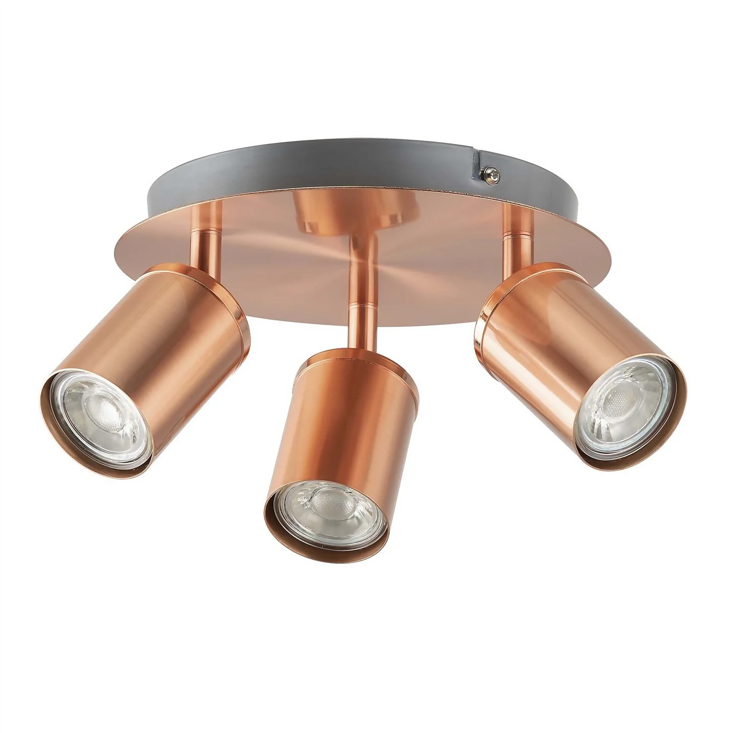Rose 3 Lamp Spotlight Plate - Rose Gold 1 Rose 3 Lamp Spotlight Plate - Rose Gold