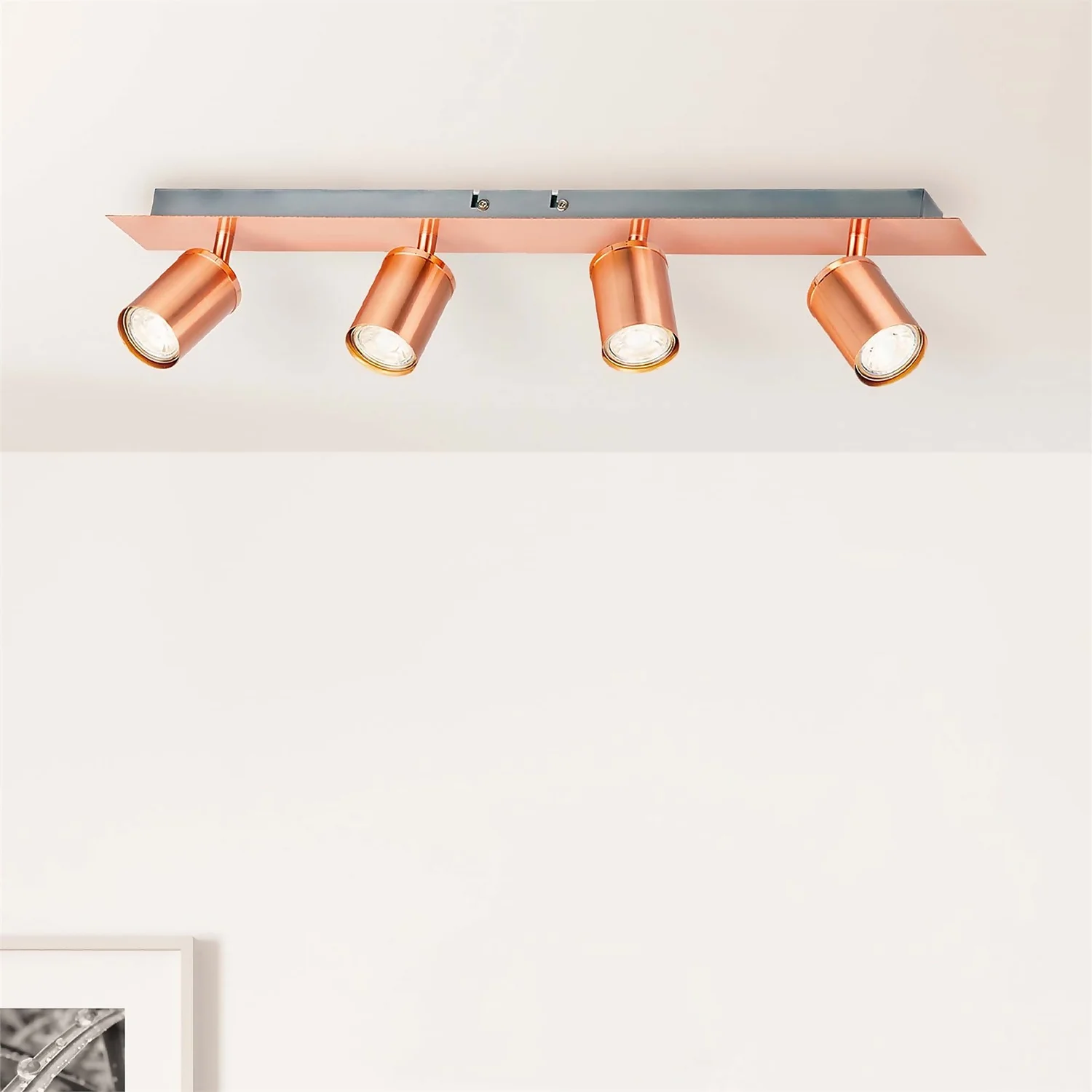 Rose 4 Lamp Spotlight Bar - Rose Gold 2 Rose 4 Lamp Spotlight Bar - Rose Gold - Image 2