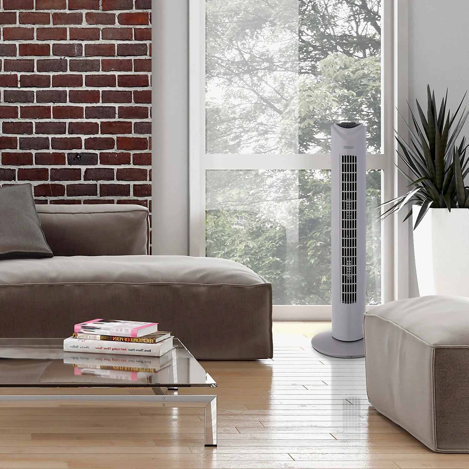 Arlec 31 Inch Tower Fan With Remote - Grey 3 Arlec 31 Inch Tower Fan With Remote - Grey - Image 3